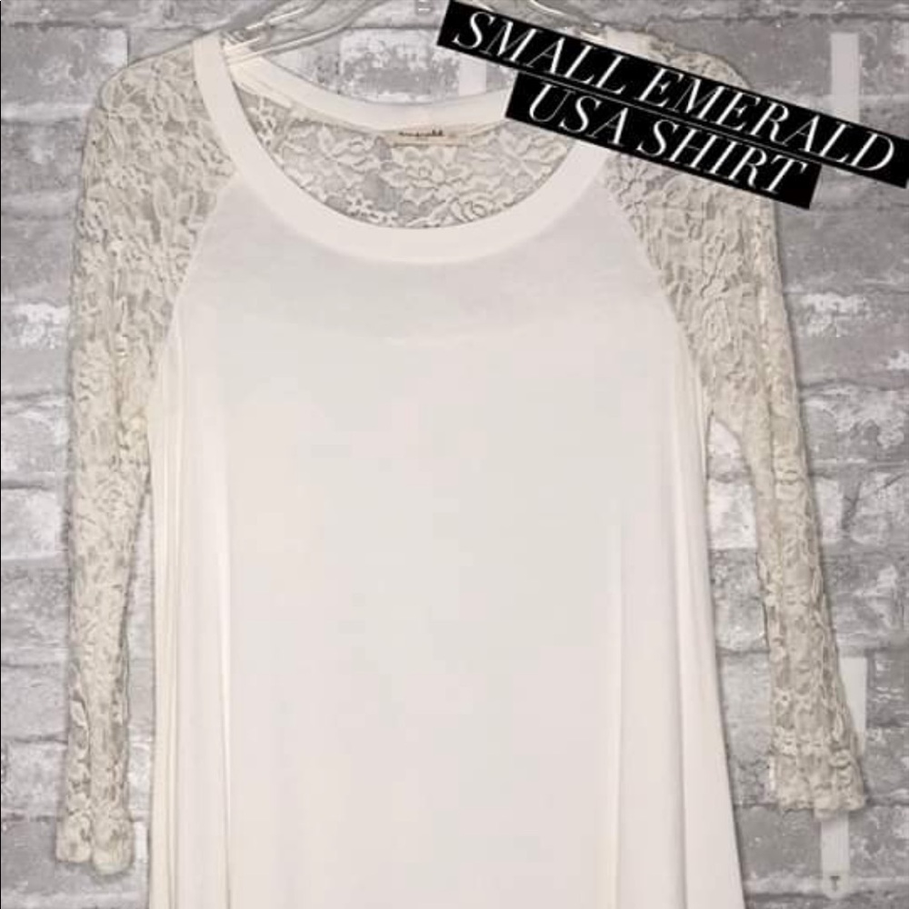 3/4 length lace shirt